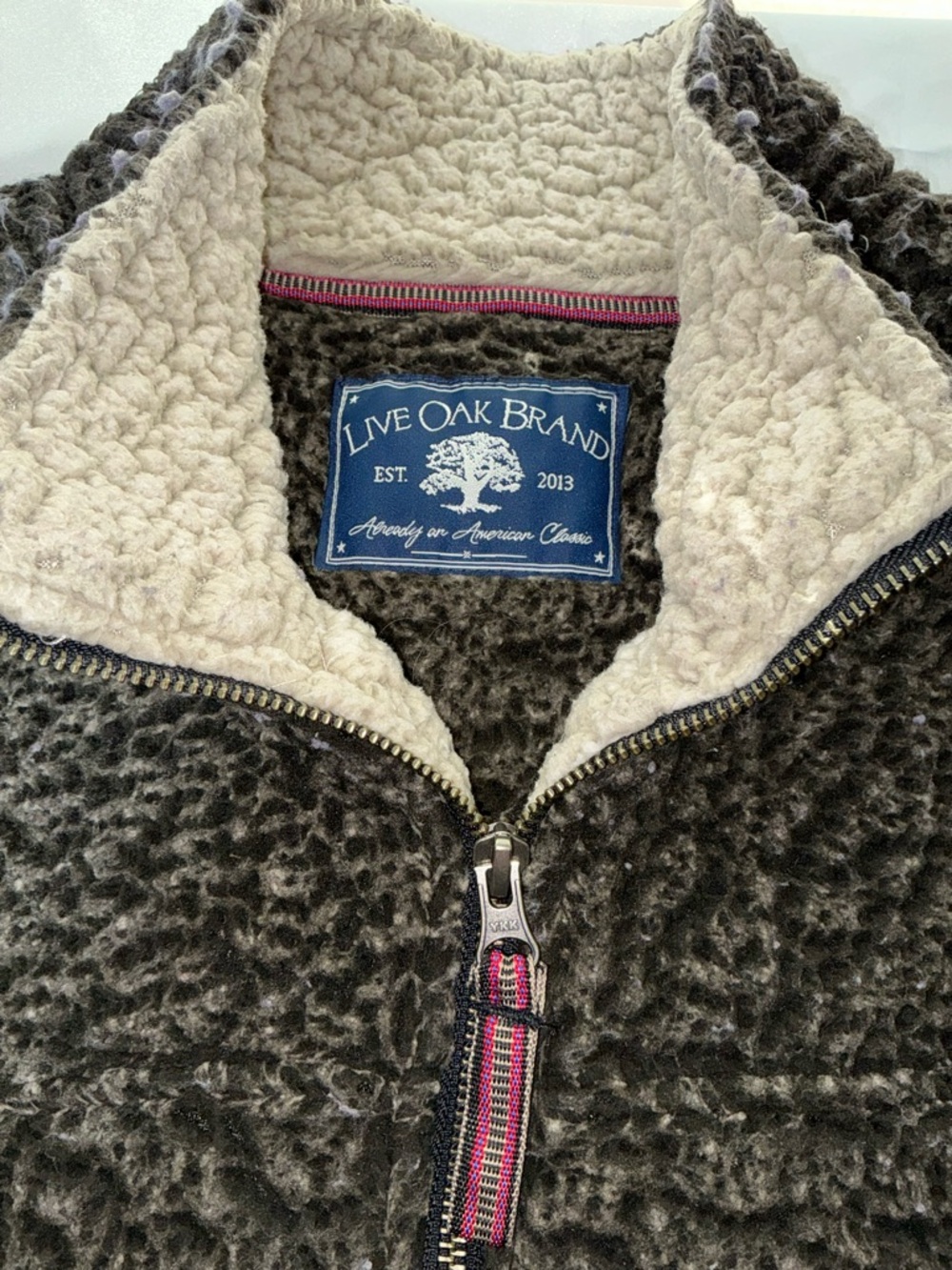 Live Oak Half-Zip Sherpa Pullover Shirt Size XL - Picture 9 of 10